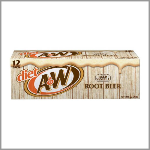 A&W Root Beer Zero Sugar Cans 12ct 12oz