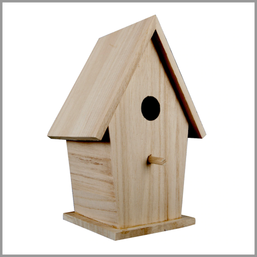 ArtMinds Wooden Birdhouse Unfinished 8.5in