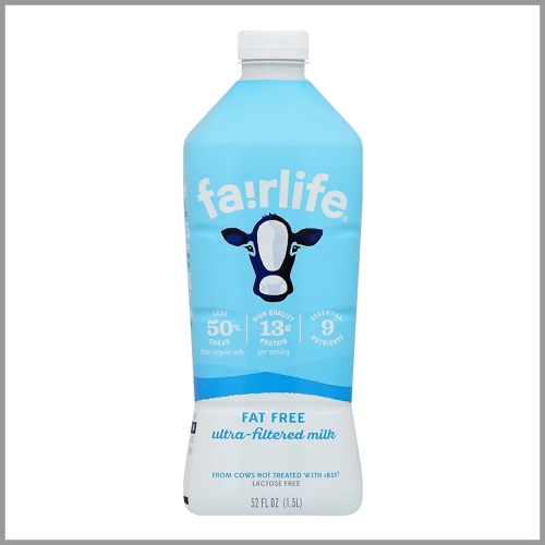 Fairlife Milk Fat Free Lactose Free 52floz