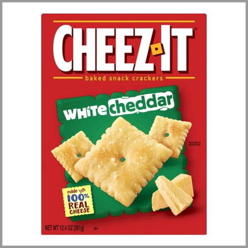 Cheez It Baked Snack Crackers White Cheddar 12.4oz
