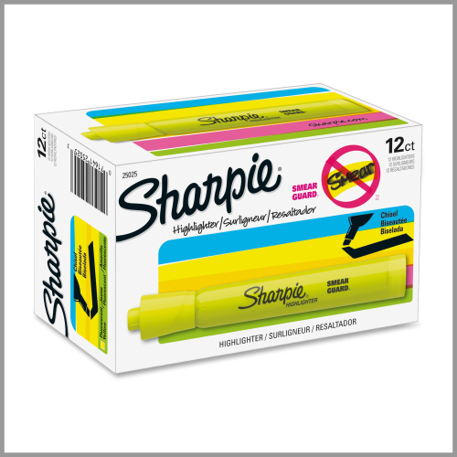 Sharpie Highlighter Yellow 12ct