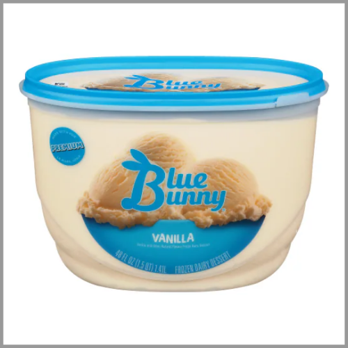 Blue Bunny Ice Cream Homemade Vanilla 48floz