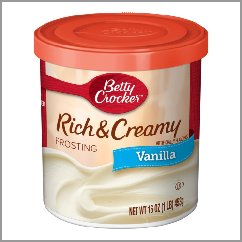 Betty Crocker Frosting Rich and Creamy Vanilla 16oz