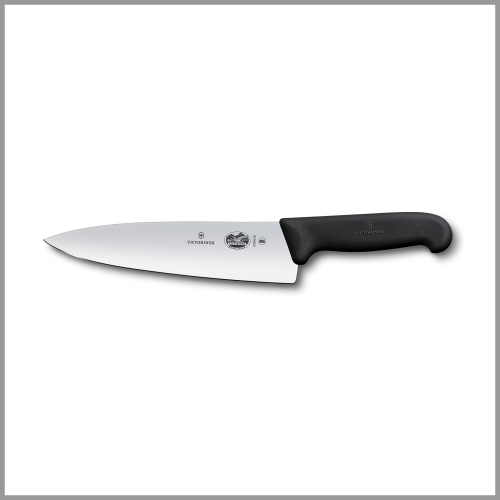 Victorinox Knife Chefs Straight Blade Black 8in 1ea