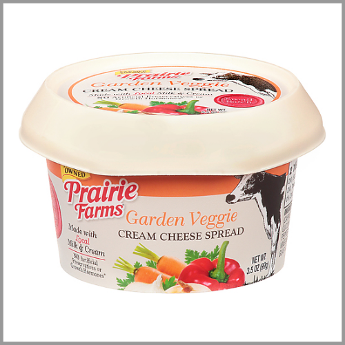 Prairie Farms Cream Cheese Spread Garden Veggie 3.5oz
