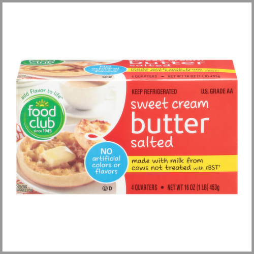 Food Club Butter Salted 1lb