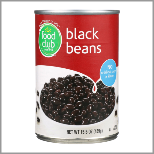 Food Club Black Beans 15.5oz