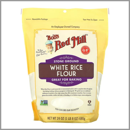 Bobs Red Mill Rice Flour Stone Ground White 24oz