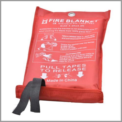 Fire Blanket for Home Emergency Survival 3.3ft x 3.3ft 1ea