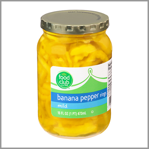 Food Club Banana Pepper Rings Mild 16oz