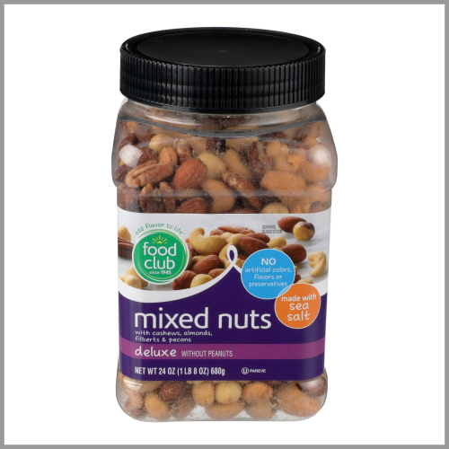 Food Club Deluxe Mixed Nuts 24oz