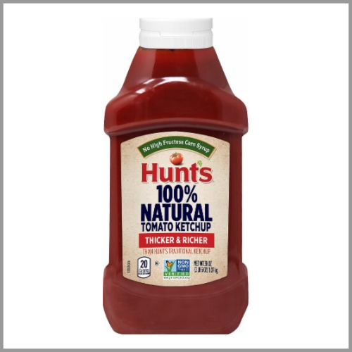 Hunts Tomato Ketchup 100% Natural 38oz