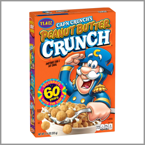 Quaker Cereal Capn Crunch Peanut Butter Crunch 11.4oz