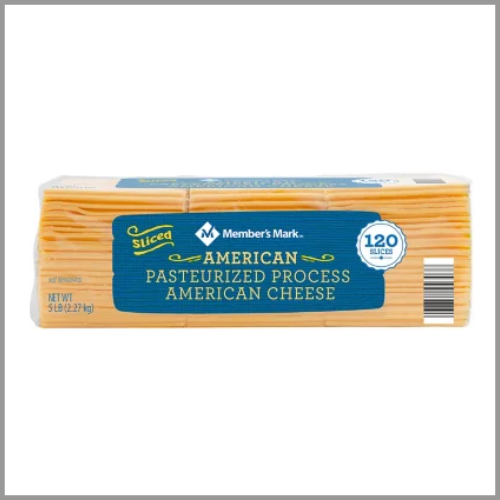 Members Mark Cheese American Sliced 5lbs 120pk