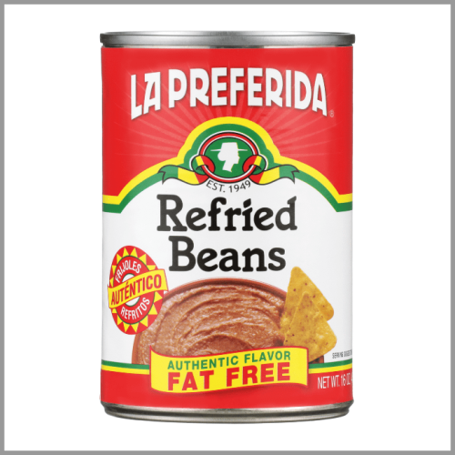 La Preferida Refried Beans Authentic Fat Free 16oz