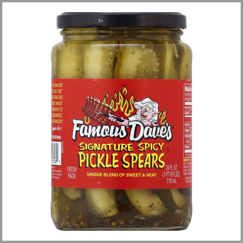 Famous Daves Pickle Spears Signature Spicy 24floz