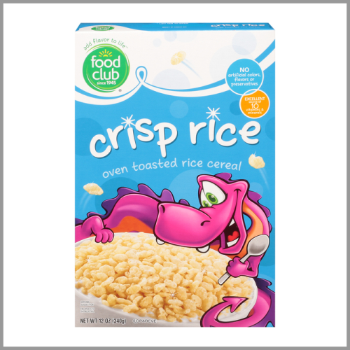 Food Club Cereal Crisp Rice 12oz