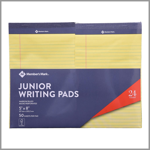Members Mark Writing Pads Junior Yellow 5"x8" 24pk