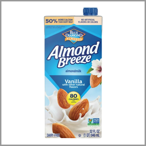 Blue Diamond Milk Almond Breeze Vanilla 32floz