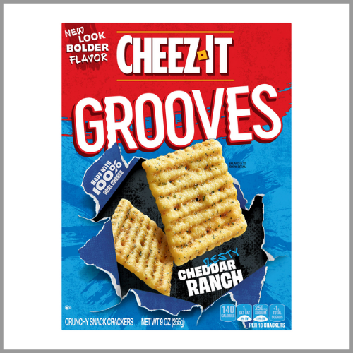 Cheez It Grooves Zesty Cheddar Ranch 9oz