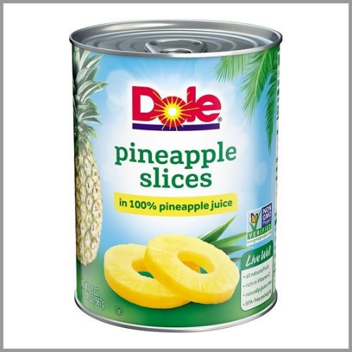 Dole Pineapple Slices in 100% Pineapple Juice 20oz