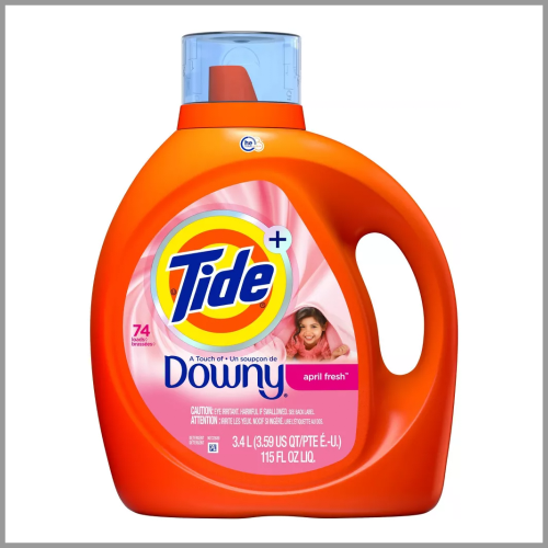Tide Plus Downy Laundry Detergent April Fresh 115floz