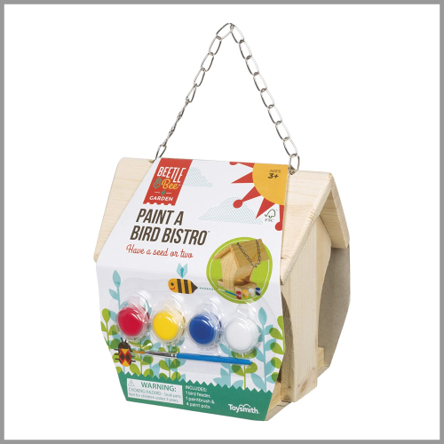 Toysmith Beetle and Bee Bird House Paint A Bird Bistro