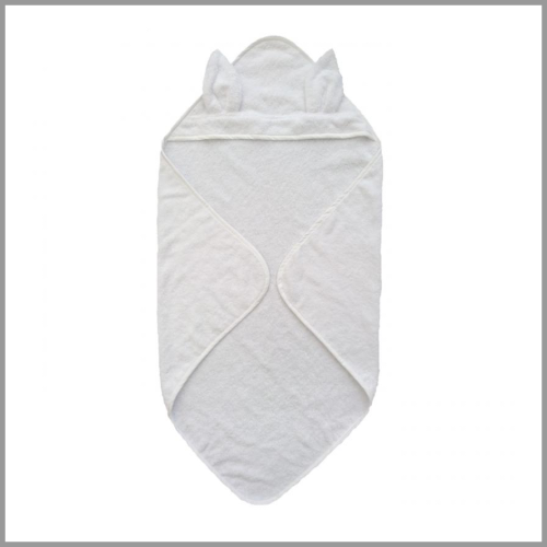 Summerville Baby Towel Organic Hooded White Rabbit