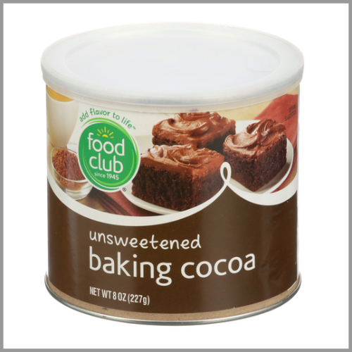 Food Club Baking Cocoa Unsweetened 8oz