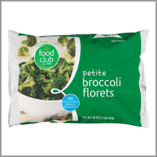 Food Club Broccoli Florets Petite 16oz