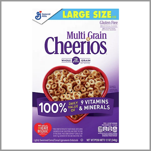 General Mills Cereal Multi Grain Cheerios 12oz