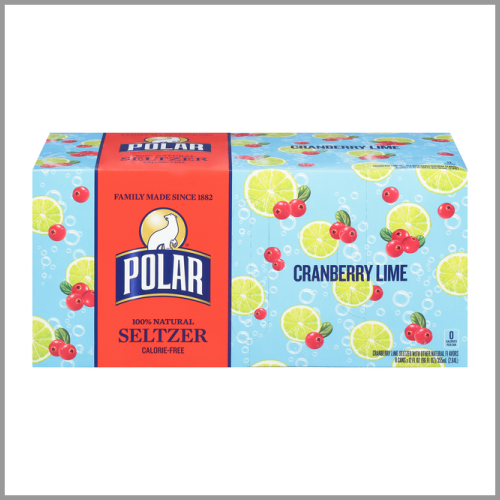 Polar Seltzer Cranberry Lime 8pk