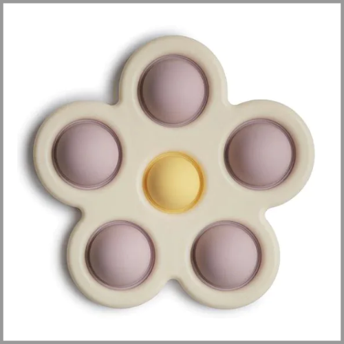 Mushie Toy Flower Press Soft Lilac Daffodil 1ea