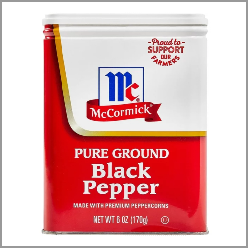 McCormick Black Pepper Pure Ground 6oz