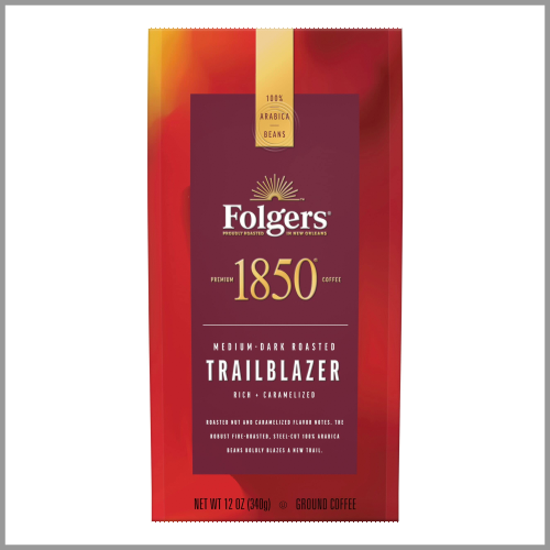 Folgers Coffee 1850 Trailblazer Medium Ground 12oz