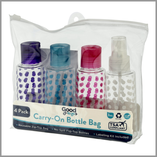 Good To Go Carry On Bottle Bag 4pk