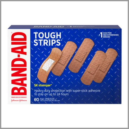 BAND-AID Bandages Tough Strips All One Size 60ct