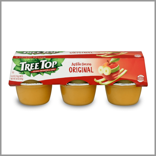 Tree Top Apple Sauce Original 4oz 6ct