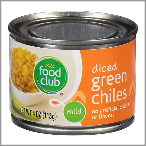 Food Club Diced Green Chilies 4oz
