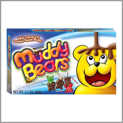 Muddy Bears Milk Chocolate Covered Gummi Bears 3.1oz