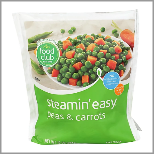 Food Club Peas and Carrots Frozen 10oz