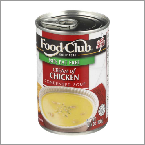 Food Club Soup Condensed Fat Free Cream of Chicken 10.5oz