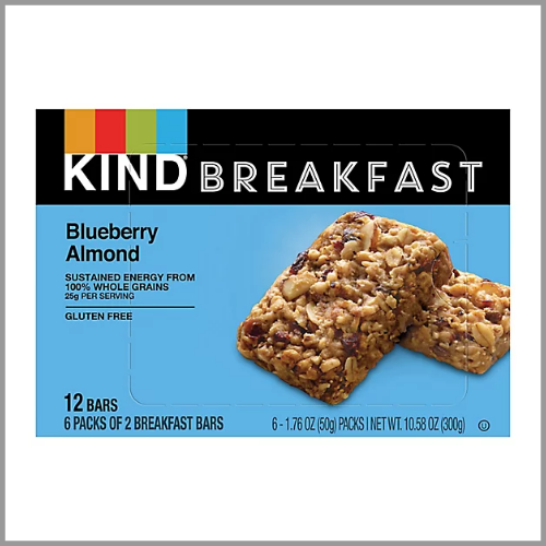 Kind Breakfast Bars Blueberry Almond 12ct