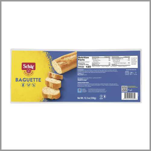 Schar Baguette Gluten Free Parbake 12.3oz