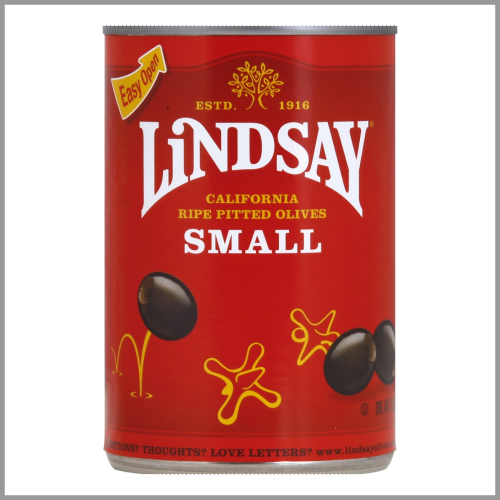 Lindsay Olives Black Ripe Pitted Small 6oz