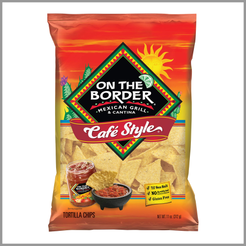 On The Border Cafe Style Tortilla Chips 11oz