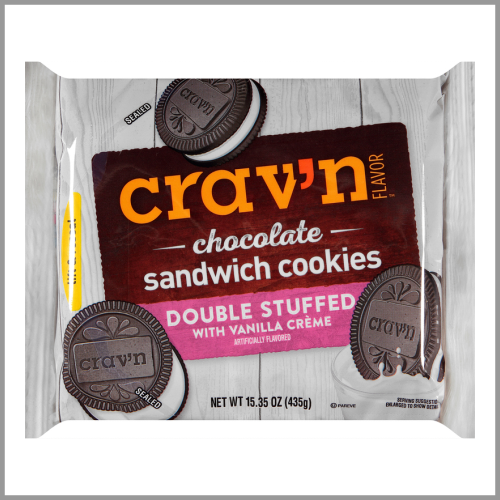 Cravn Chocolate Sandwich Cookies Double Stuffed 20oz