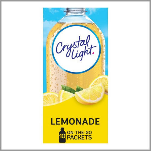 Crystal Light Drink Mix Lemonade 0.14oz 10pk