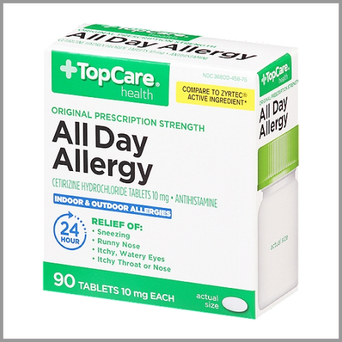 TopCare All Day Allergy 10mg 90ct