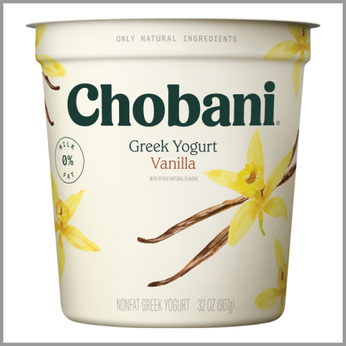 Chobani Greek Yogurt Nonfat Vanilla 32oz